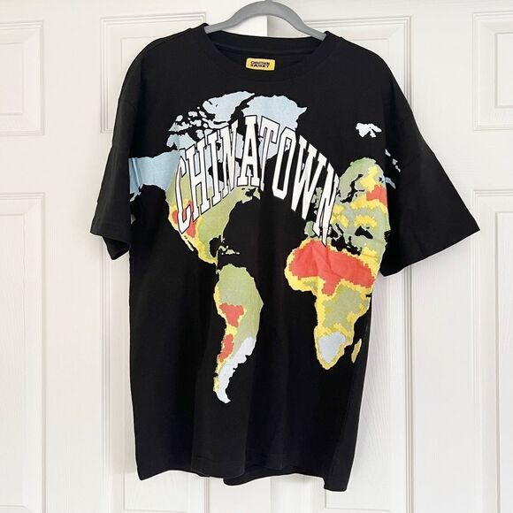 Chinatown Market GLOBAL CITIZEN HALFTONE TEE Black Large NWT - Picture 3 of 8